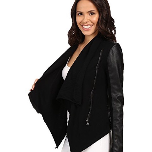 Blank NYC vegan leather sleeved jacket - Picture 7 of 8